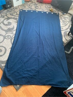 Blue curtains